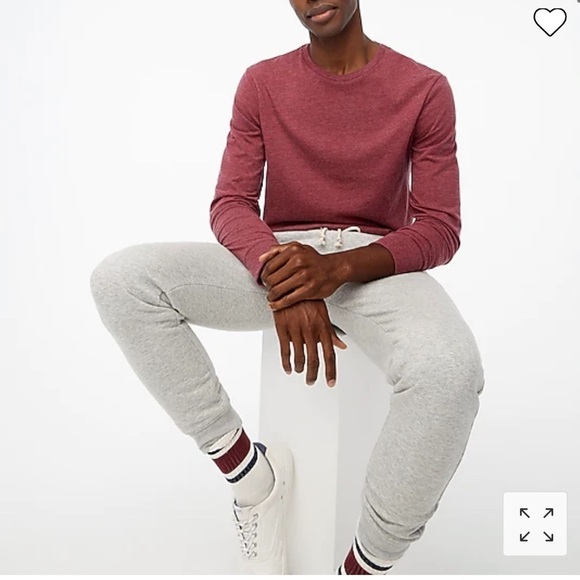 J Crew Long-sleeve washed jersey tee M2190 BLUE - Picture 3 of 4